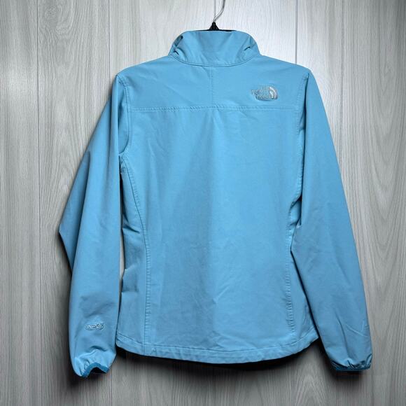 The North Face Apex Jacket 1/4 Zip Pullover Womens Small Light Blue Soft Shell - Picture 5 of 16